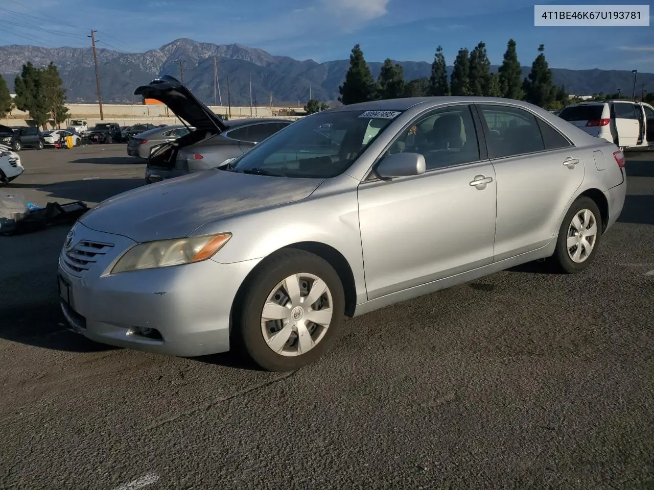 4T1BE46K67U193781 2007 Toyota Camry Ce