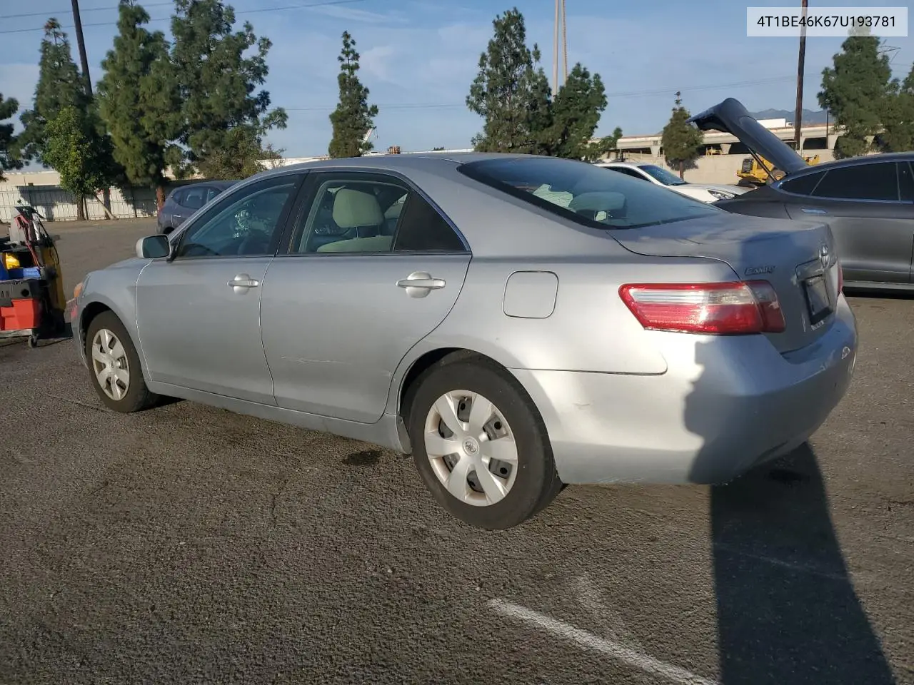 4T1BE46K67U193781 2007 Toyota Camry Ce