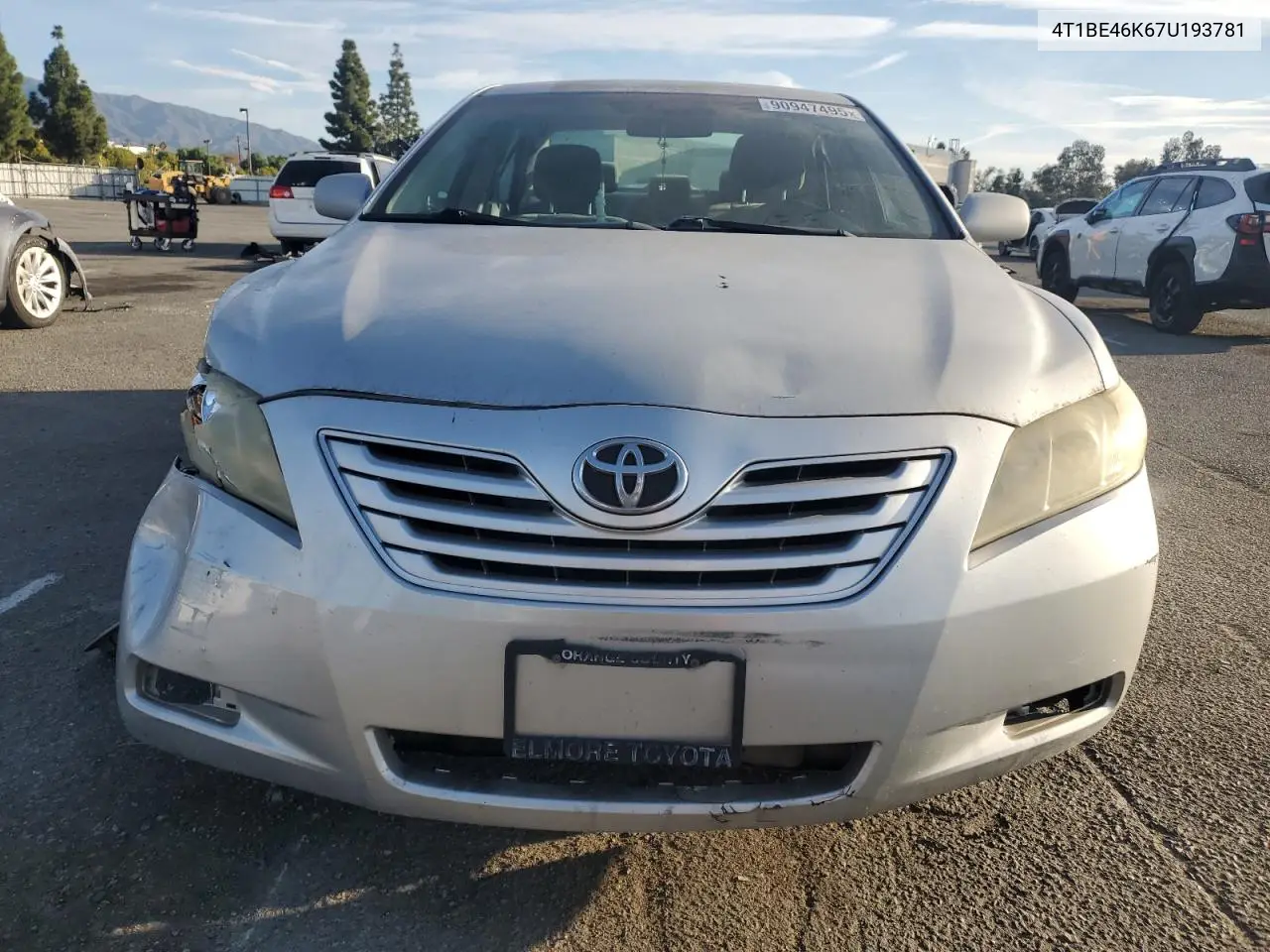 4T1BE46K67U193781 2007 Toyota Camry Ce