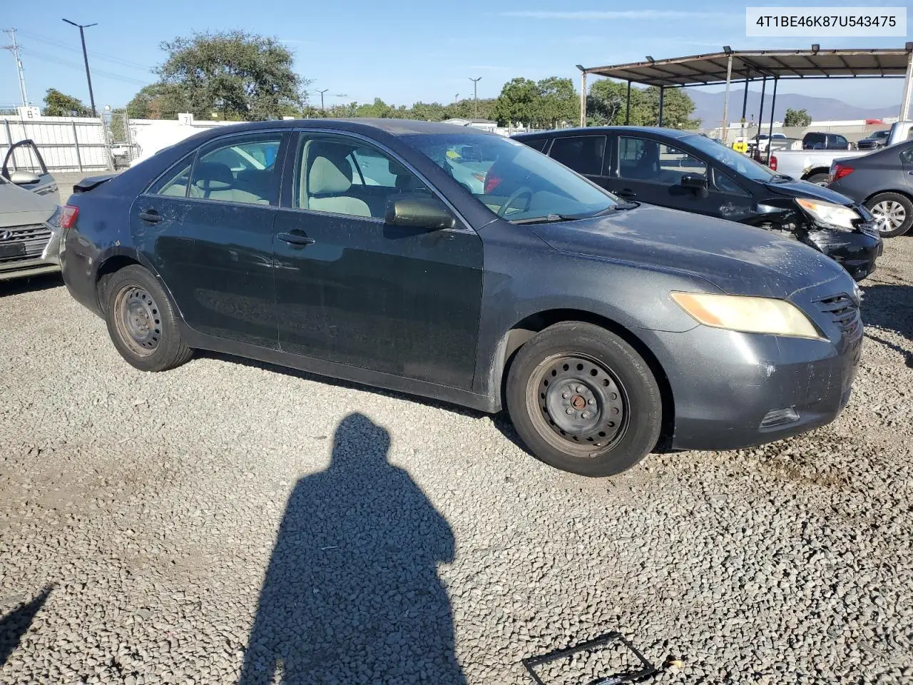 4T1BE46K87U543475 2007 Toyota Camry Ce