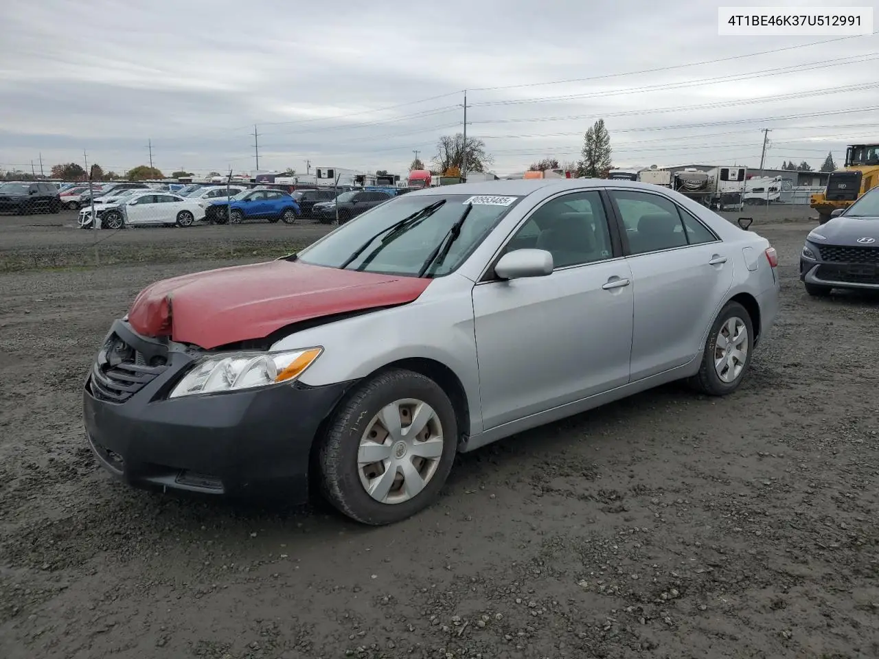 4T1BE46K37U512991 2007 Toyota Camry Ce