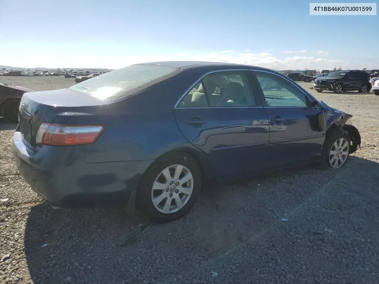 4T1BB46K07U001599 2007 Toyota Camry Hybrid