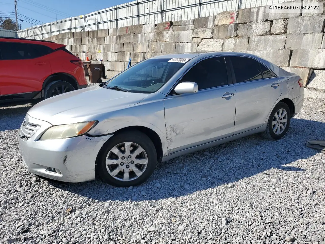 4T1BK46K07U502122 2007 Toyota Camry Le