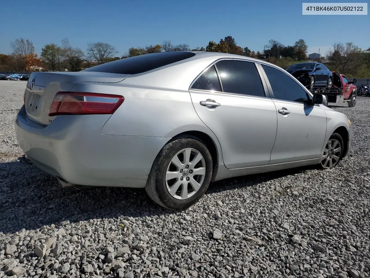 4T1BK46K07U502122 2007 Toyota Camry Le