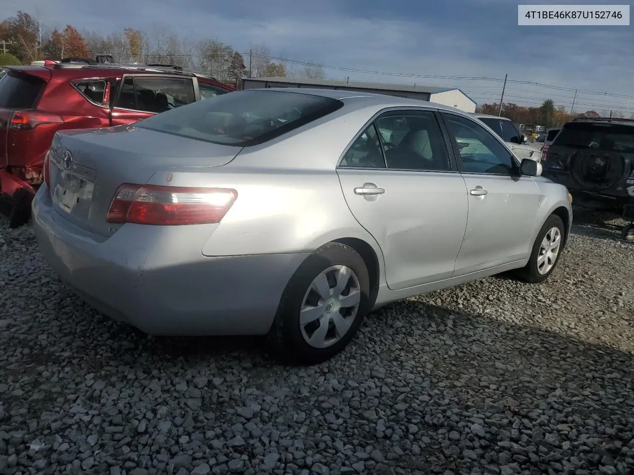 4T1BE46K87U152746 2007 Toyota Camry Ce