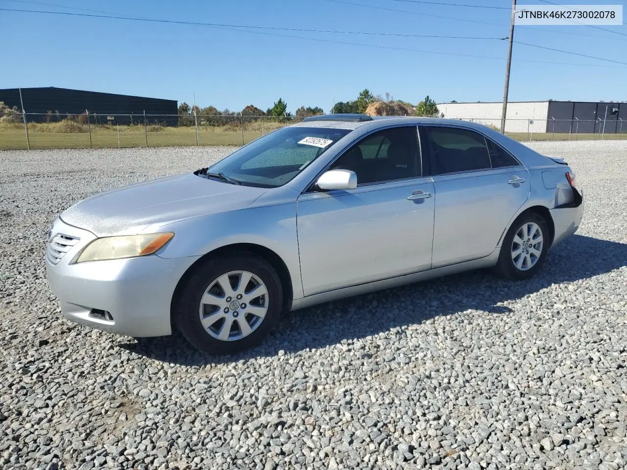 JTNBK46K273002078 2007 Toyota Camry Le