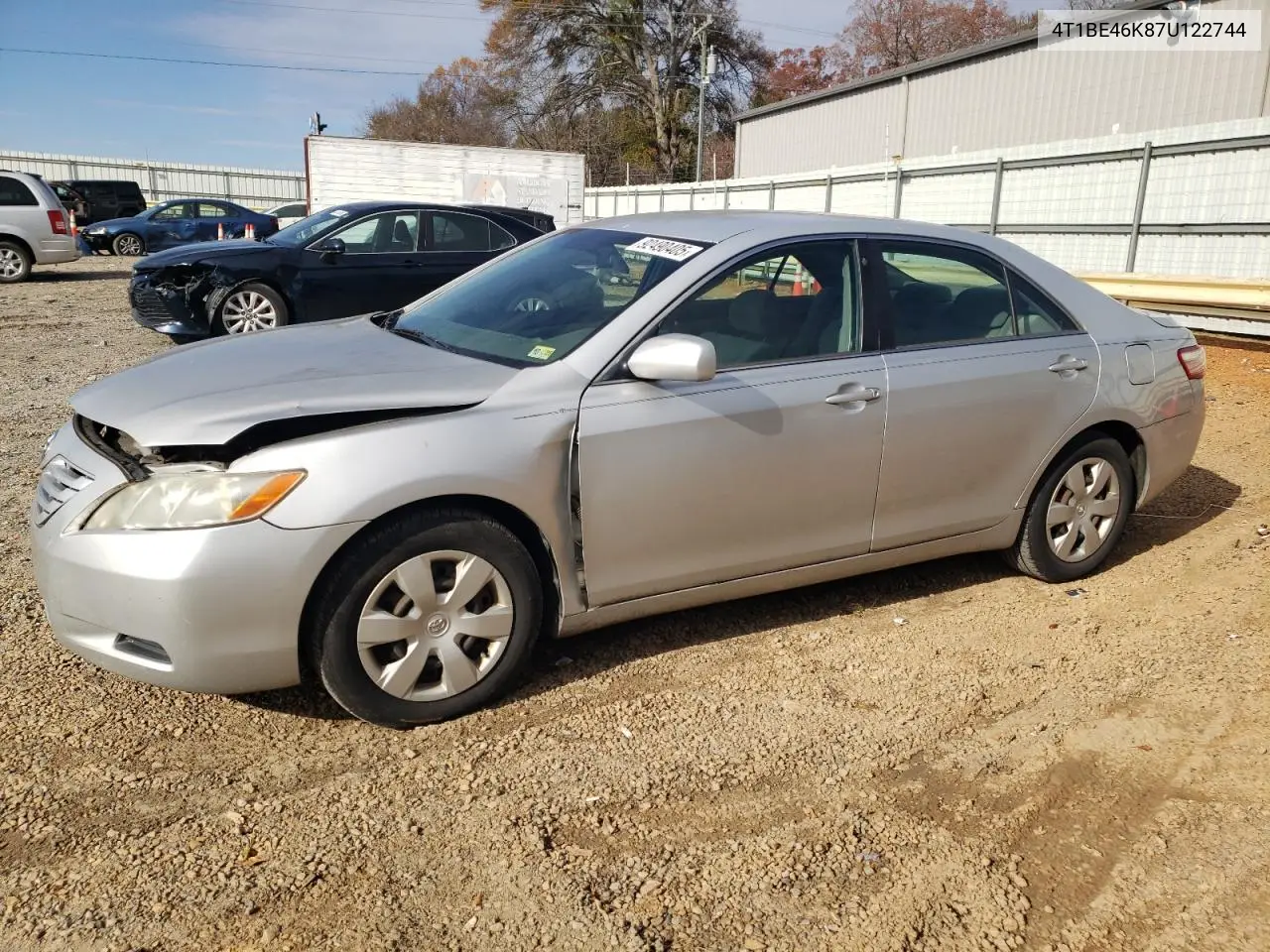 4T1BE46K87U122744 2007 Toyota Camry Ce