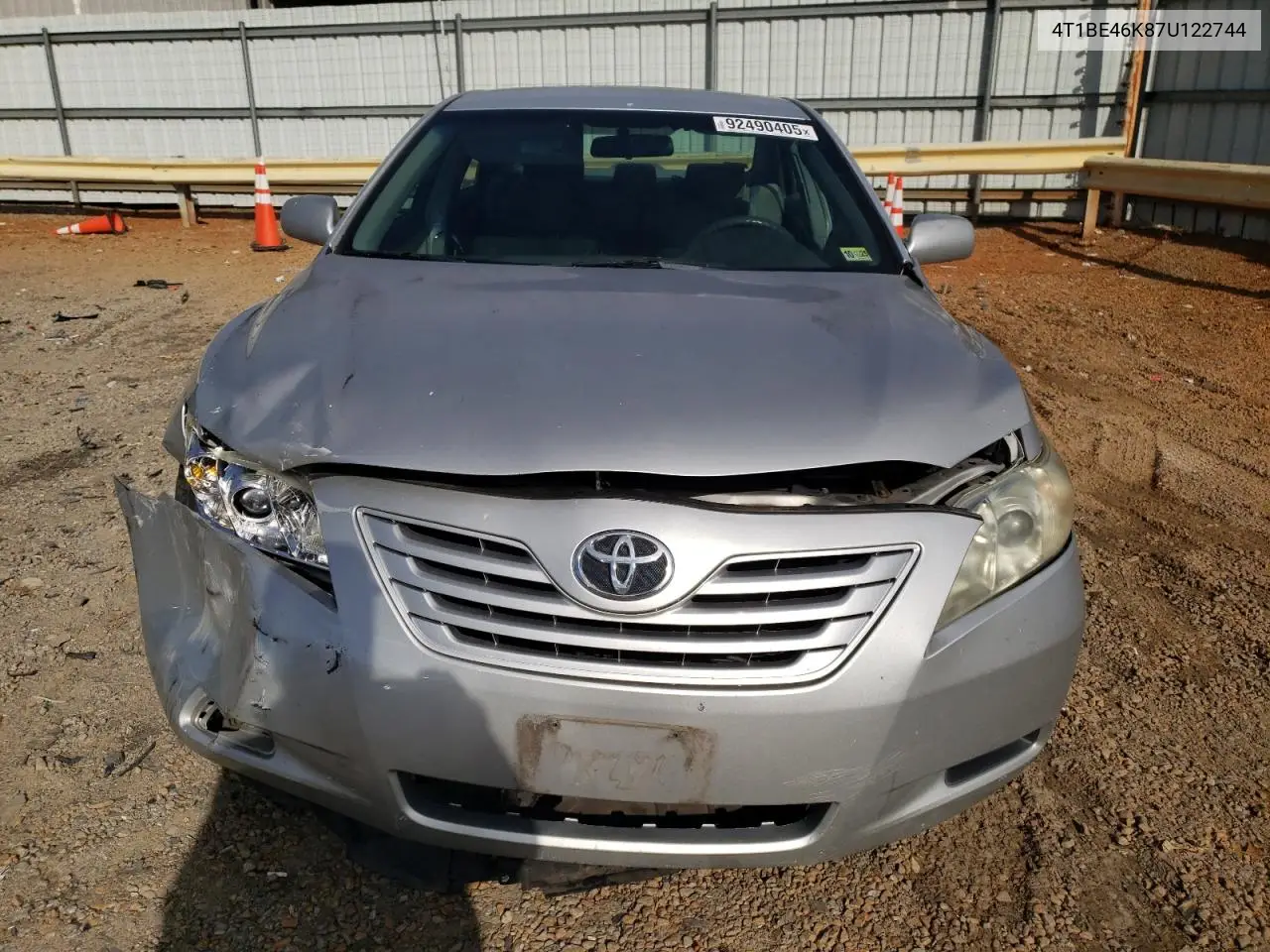 4T1BE46K87U122744 2007 Toyota Camry Ce