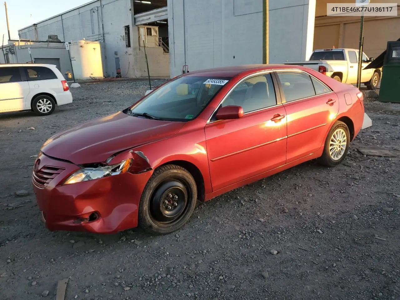 4T1BE46K77U136117 2007 Toyota Camry Ce
