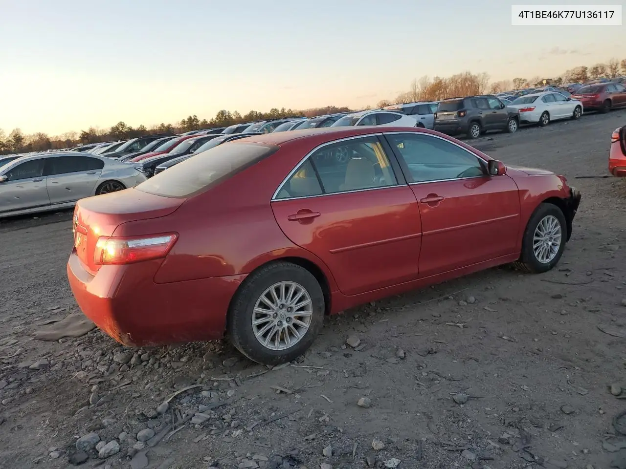 4T1BE46K77U136117 2007 Toyota Camry Ce