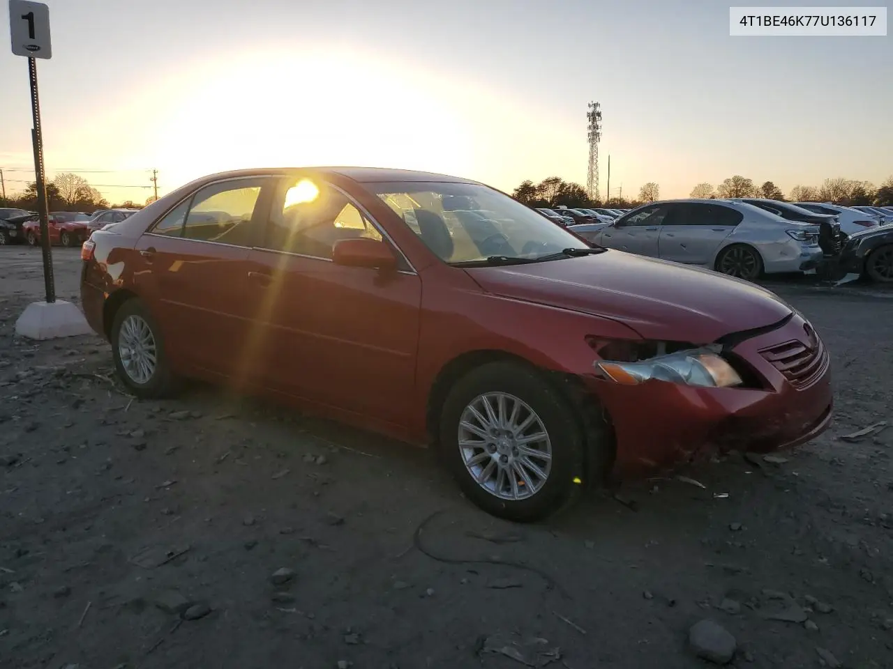 4T1BE46K77U136117 2007 Toyota Camry Ce