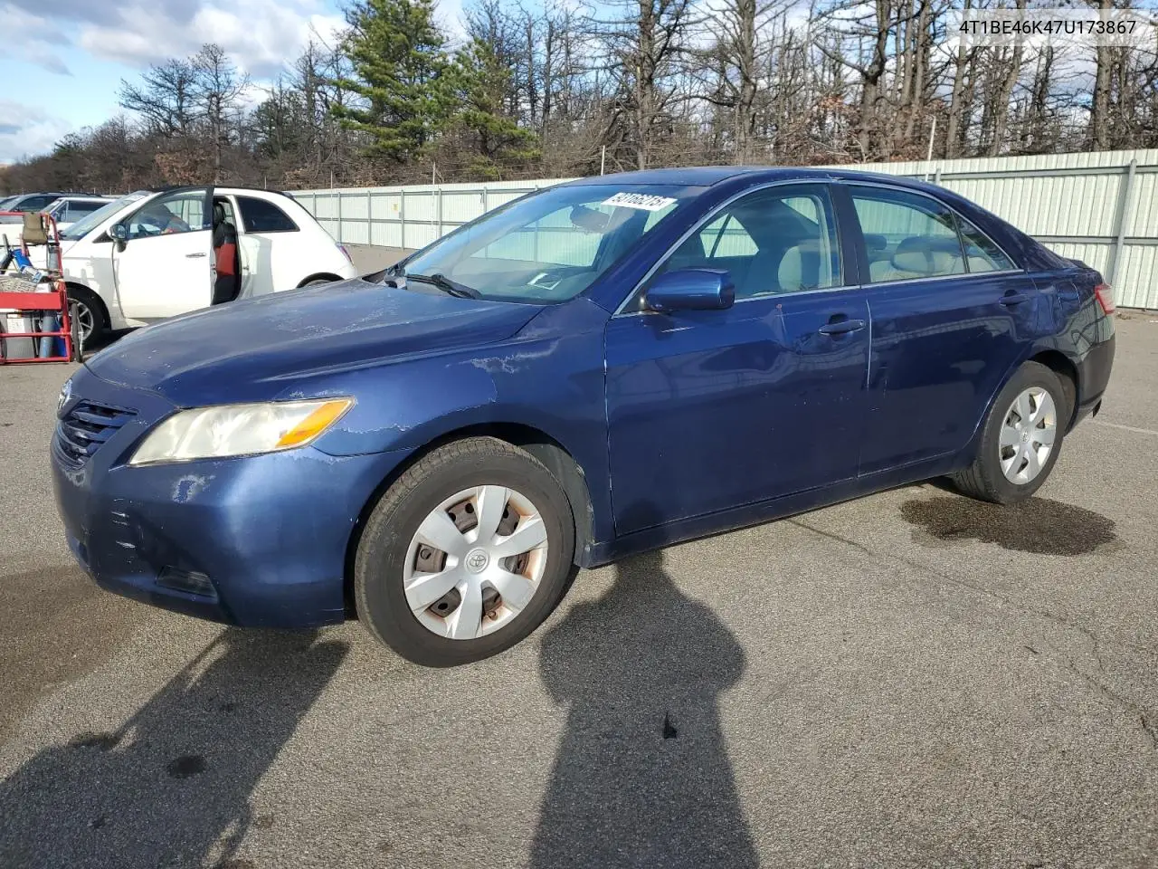 4T1BE46K47U173867 2007 Toyota Camry Ce