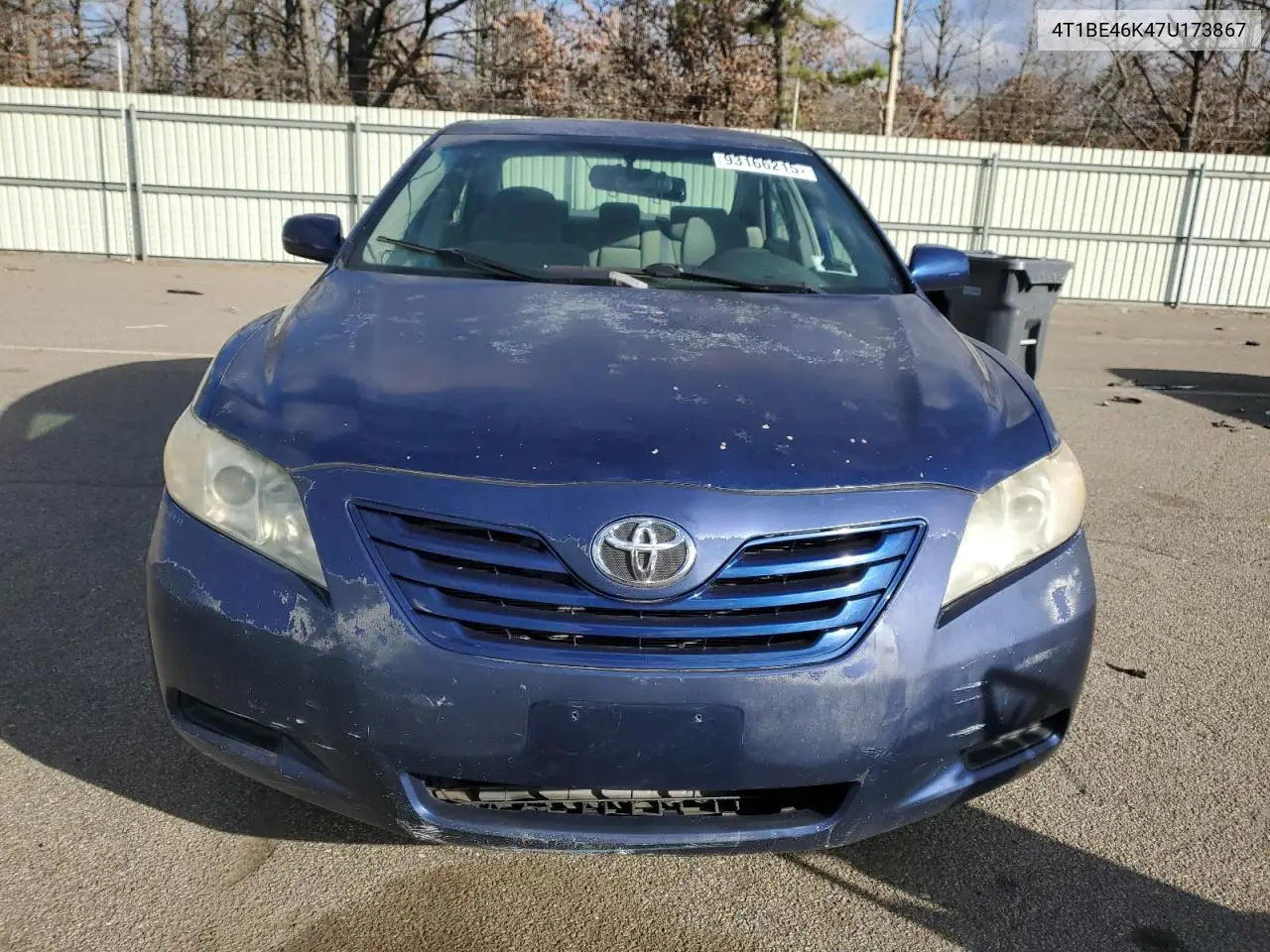 4T1BE46K47U173867 2007 Toyota Camry Ce