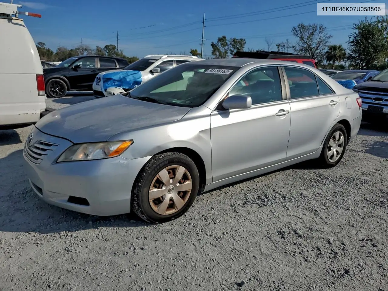 4T1BE46K07U058506 2007 Toyota Camry Ce