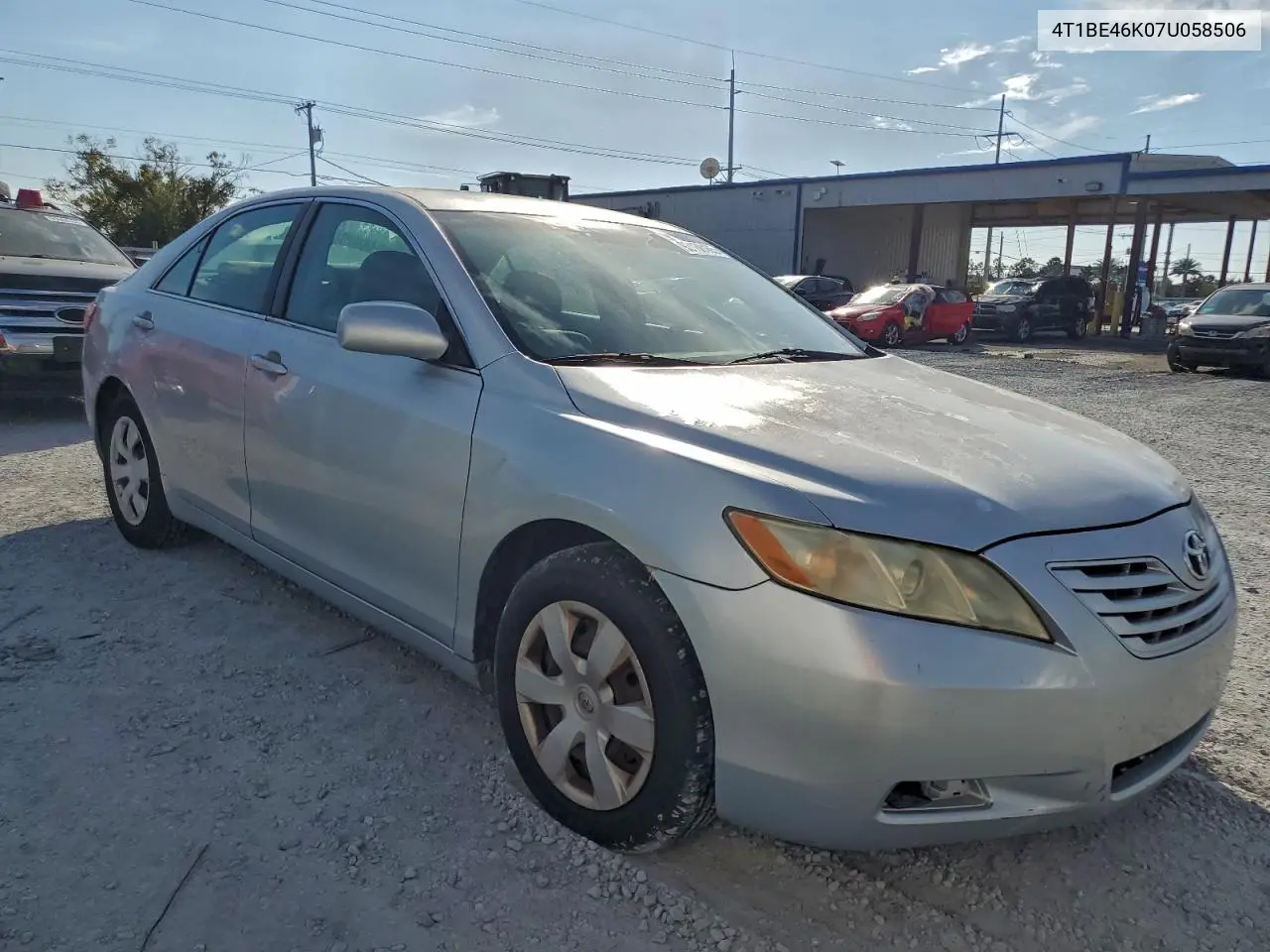 4T1BE46K07U058506 2007 Toyota Camry Ce