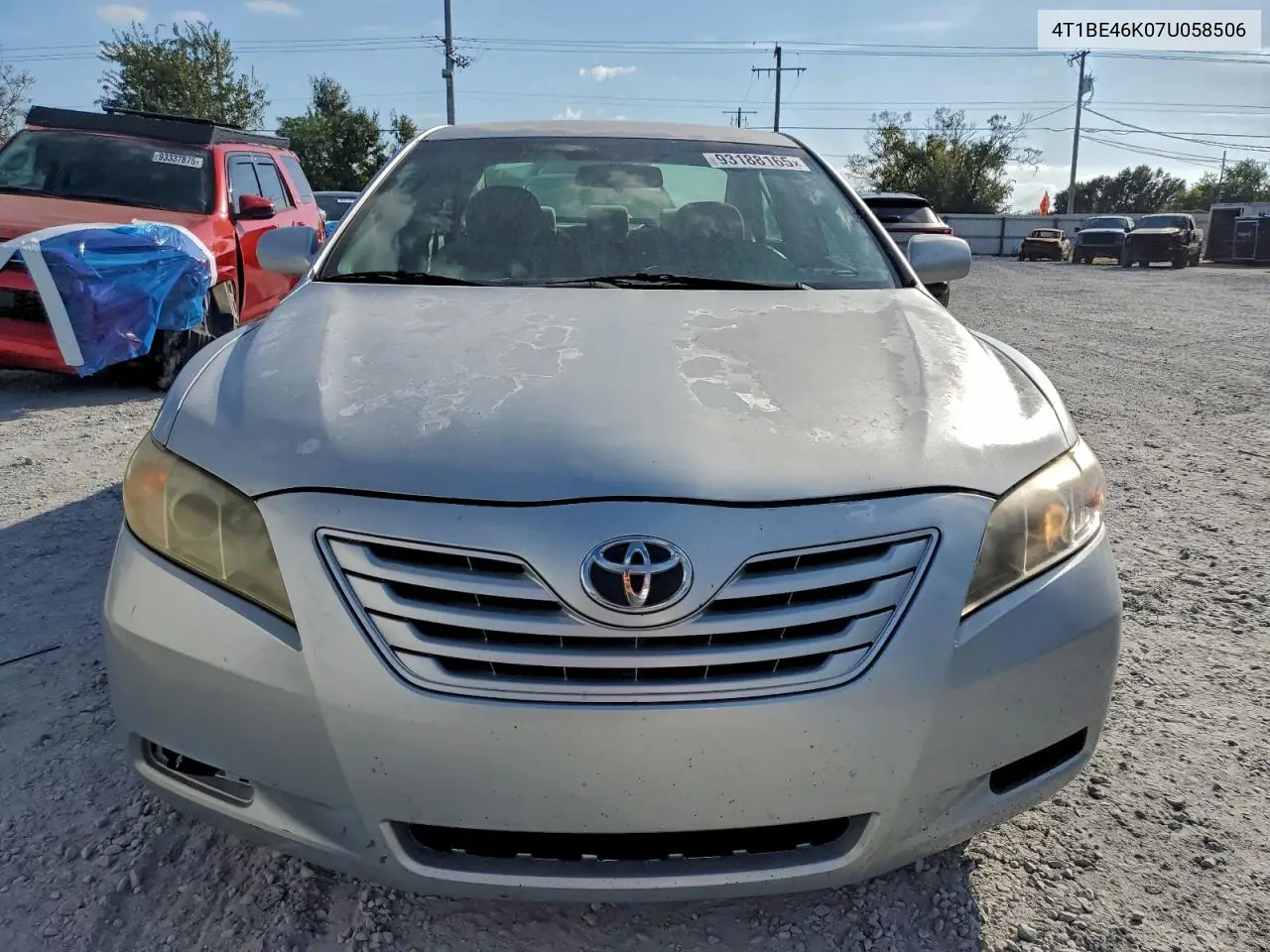 4T1BE46K07U058506 2007 Toyota Camry Ce