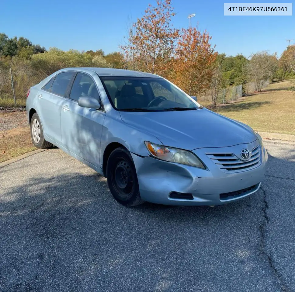 4T1BE46K97U566361 2007 Toyota Camry Ce