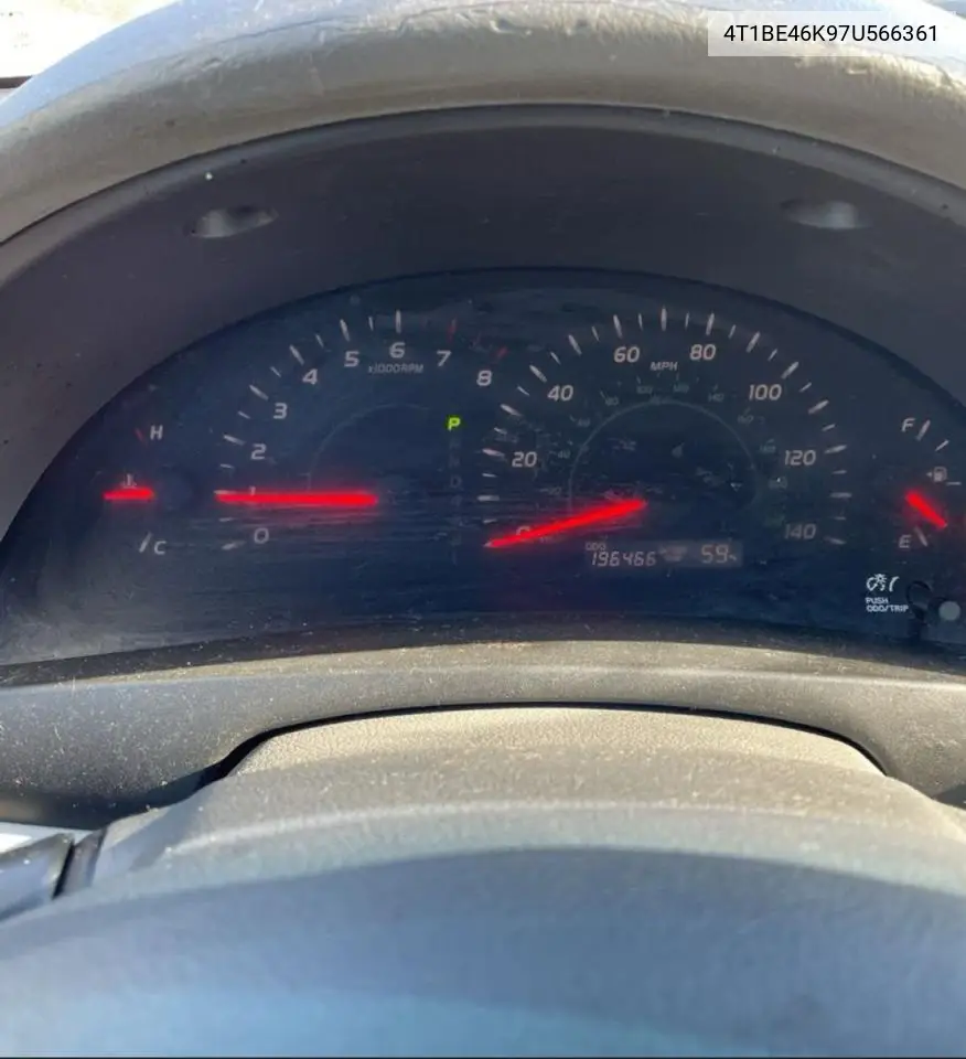 4T1BE46K97U566361 2007 Toyota Camry Ce