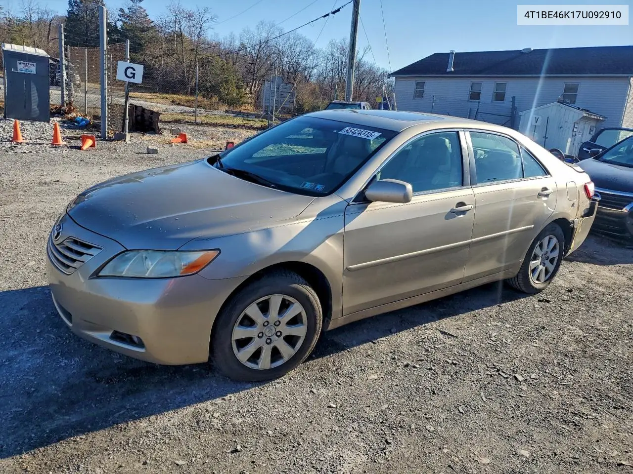 4T1BE46K17U092910 2007 Toyota Camry Ce