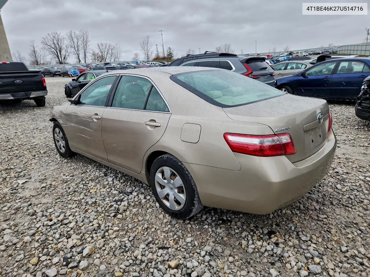 4T1BE46K27U514716 2007 Toyota Camry Ce