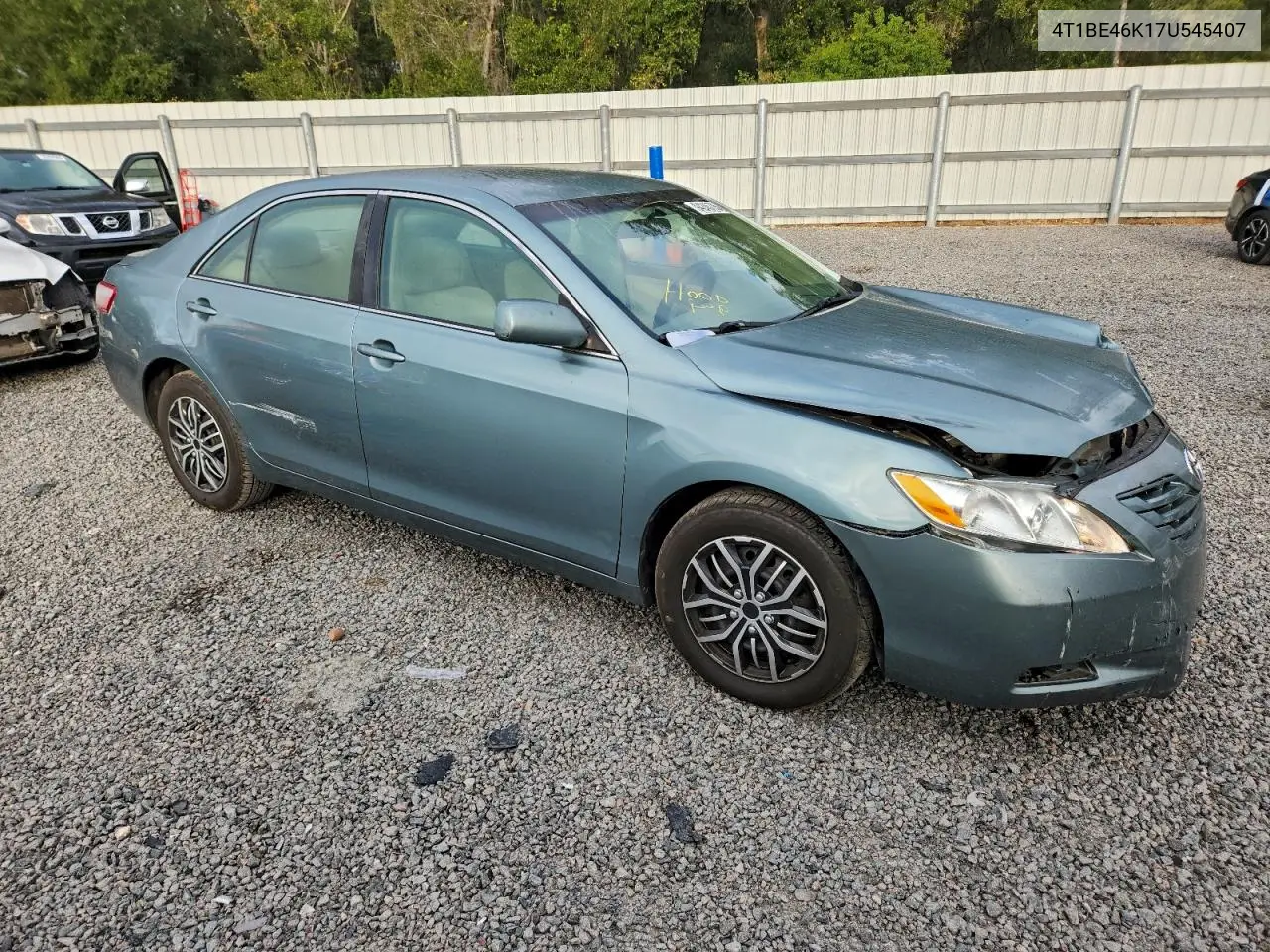 4T1BE46K17U545407 2007 Toyota Camry Ce