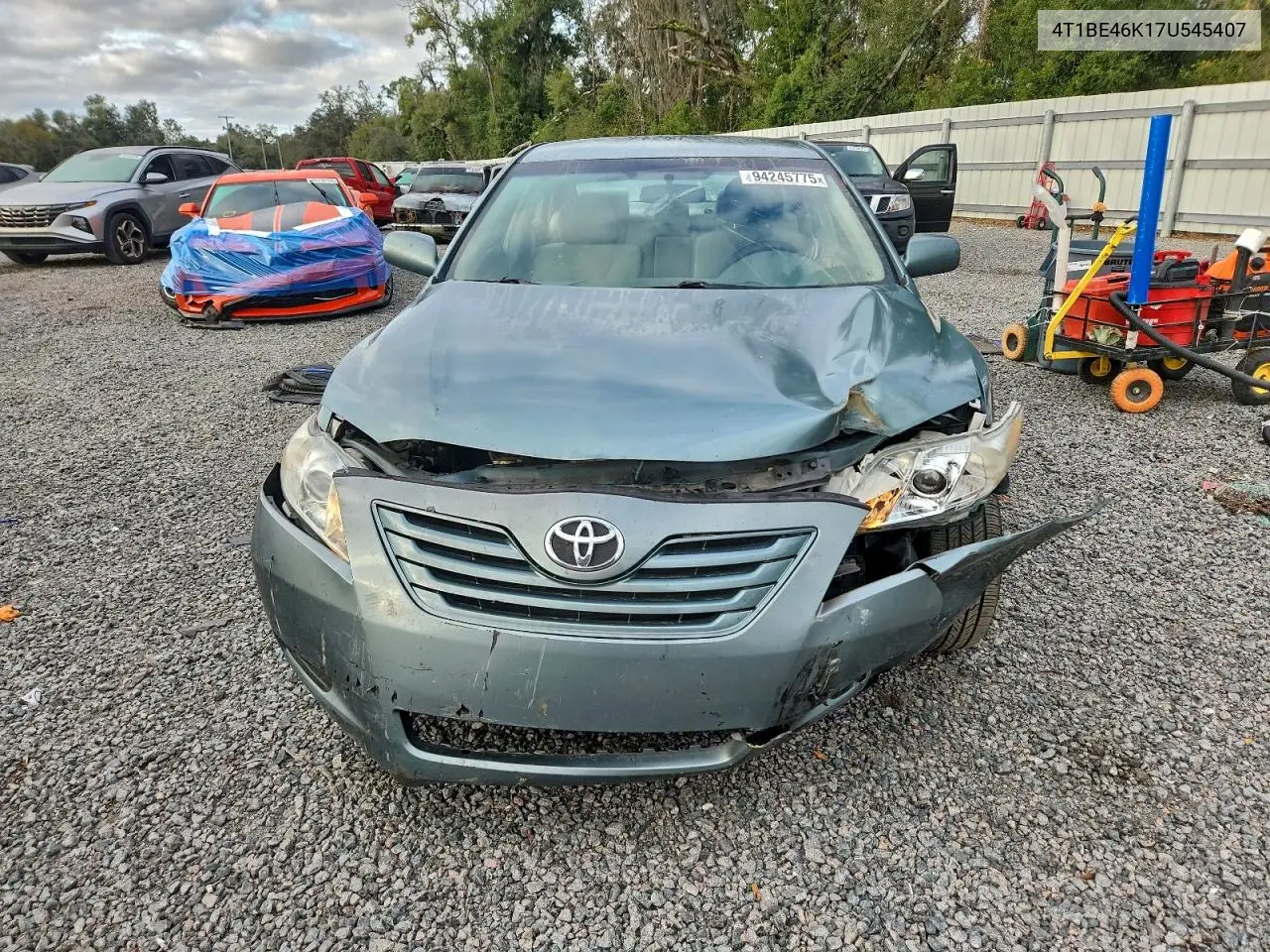 4T1BE46K17U545407 2007 Toyota Camry Ce