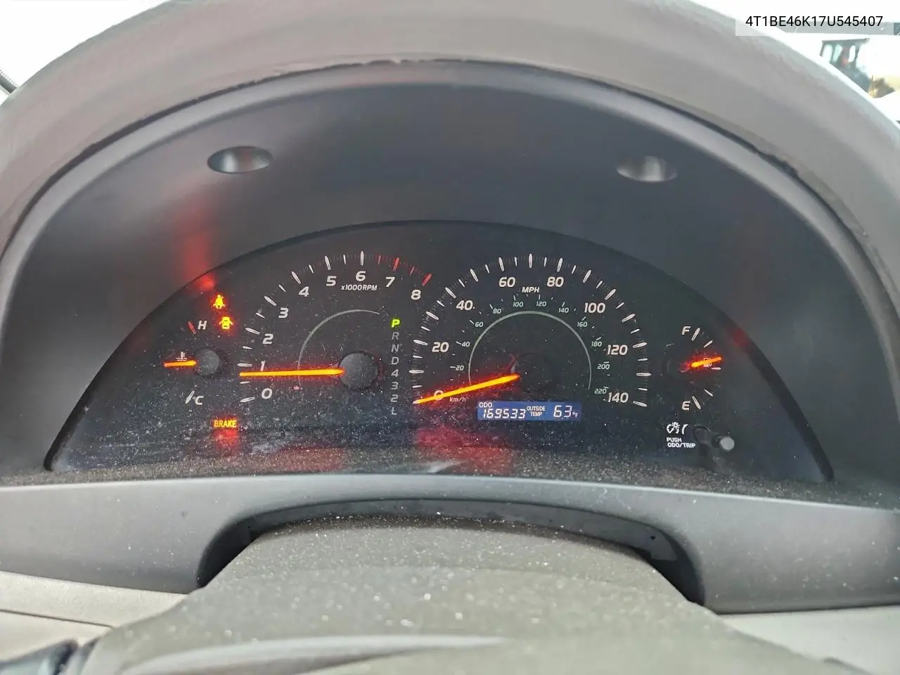 4T1BE46K17U545407 2007 Toyota Camry Ce