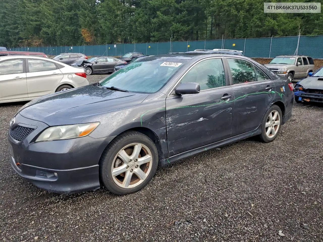 4T1BK46K37U533560 2007 Toyota Camry Le