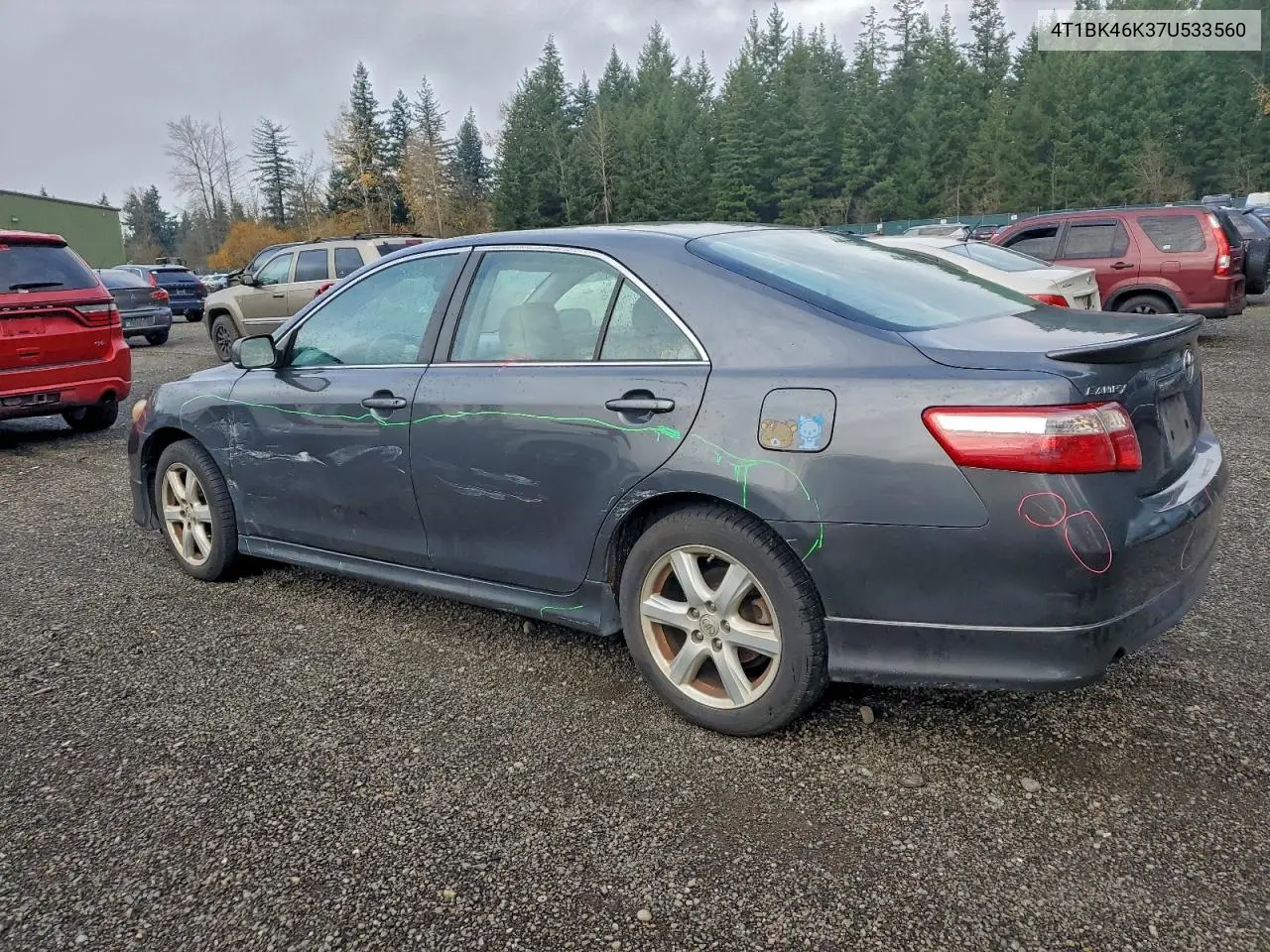 4T1BK46K37U533560 2007 Toyota Camry Le