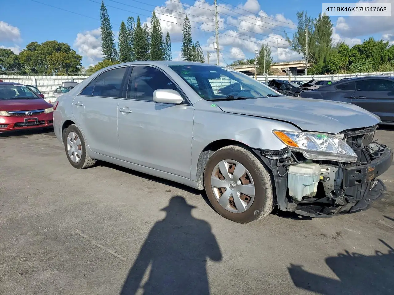 4T1BK46K57U547668 2007 Toyota Camry Le