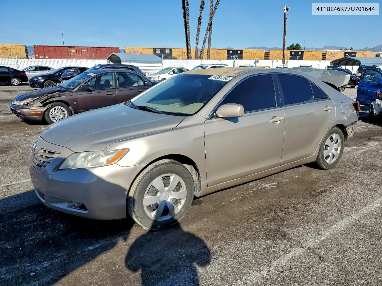 4T1BE46K77U701644 2007 Toyota Camry Ce