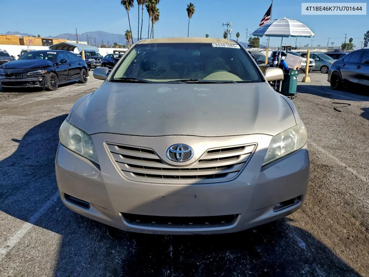 4T1BE46K77U701644 2007 Toyota Camry Ce