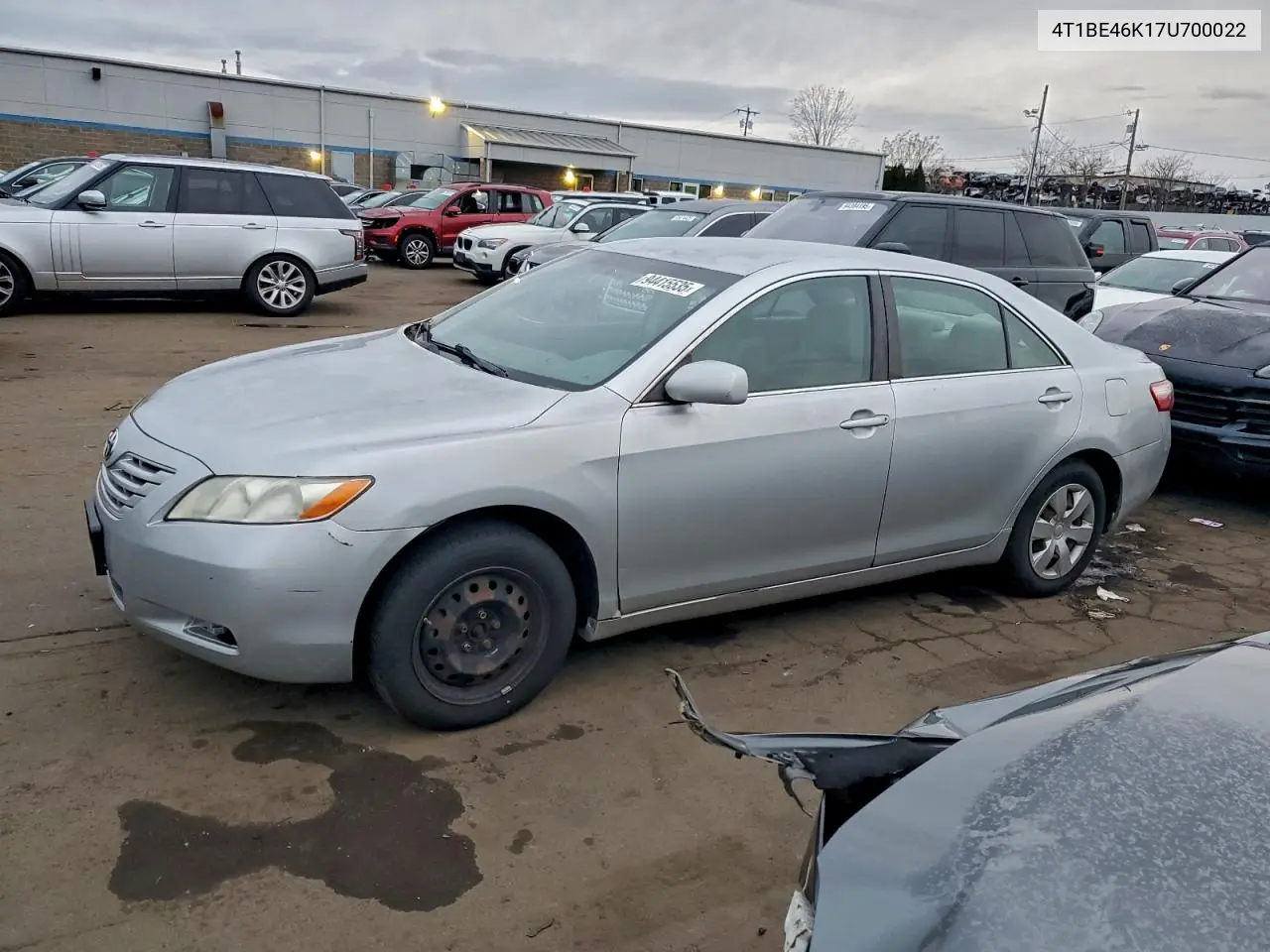 4T1BE46K17U700022 2007 Toyota Camry Ce