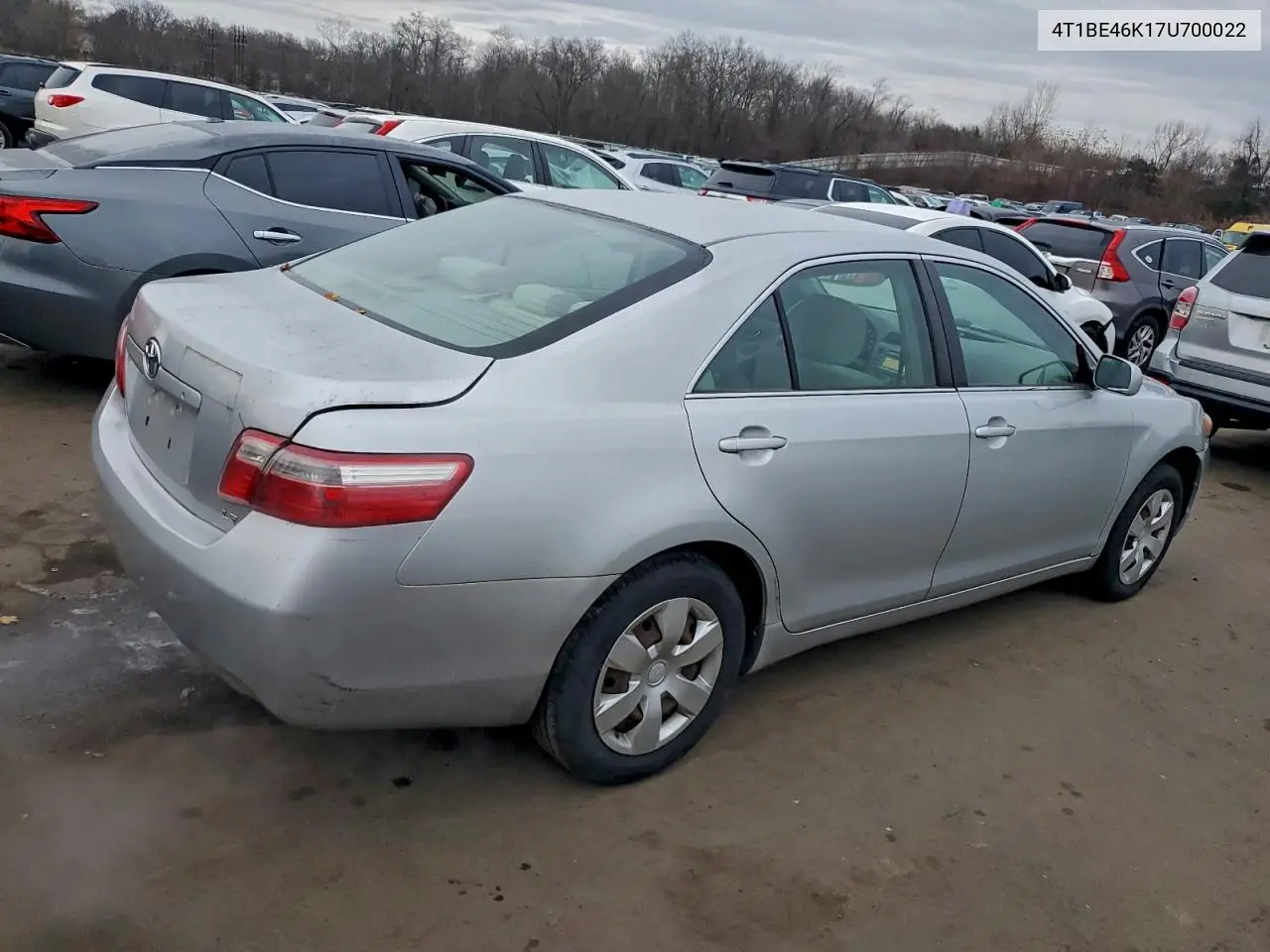 4T1BE46K17U700022 2007 Toyota Camry Ce