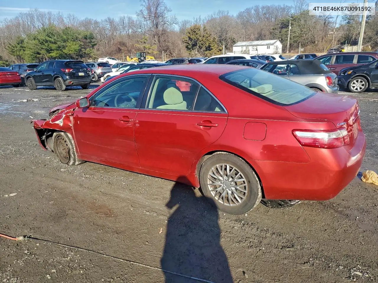 4T1BE46K87U091592 2007 Toyota Camry Ce
