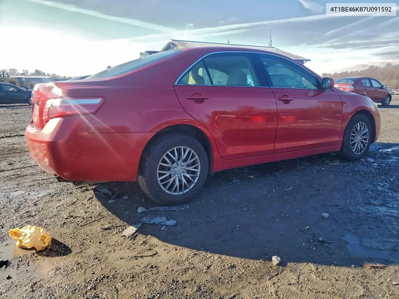4T1BE46K87U091592 2007 Toyota Camry Ce