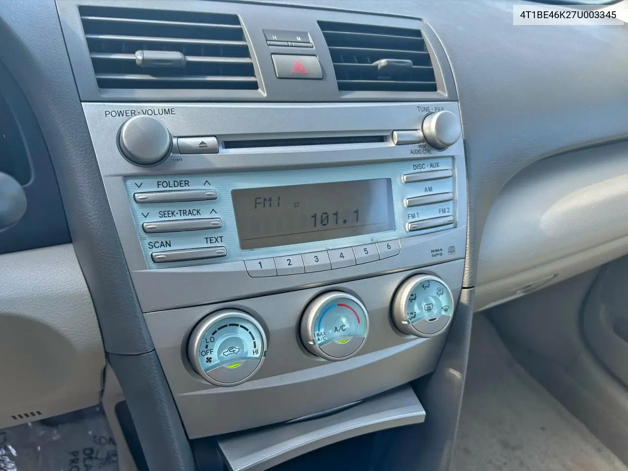 4T1BE46K27U003345 2007 Toyota Camry Ce