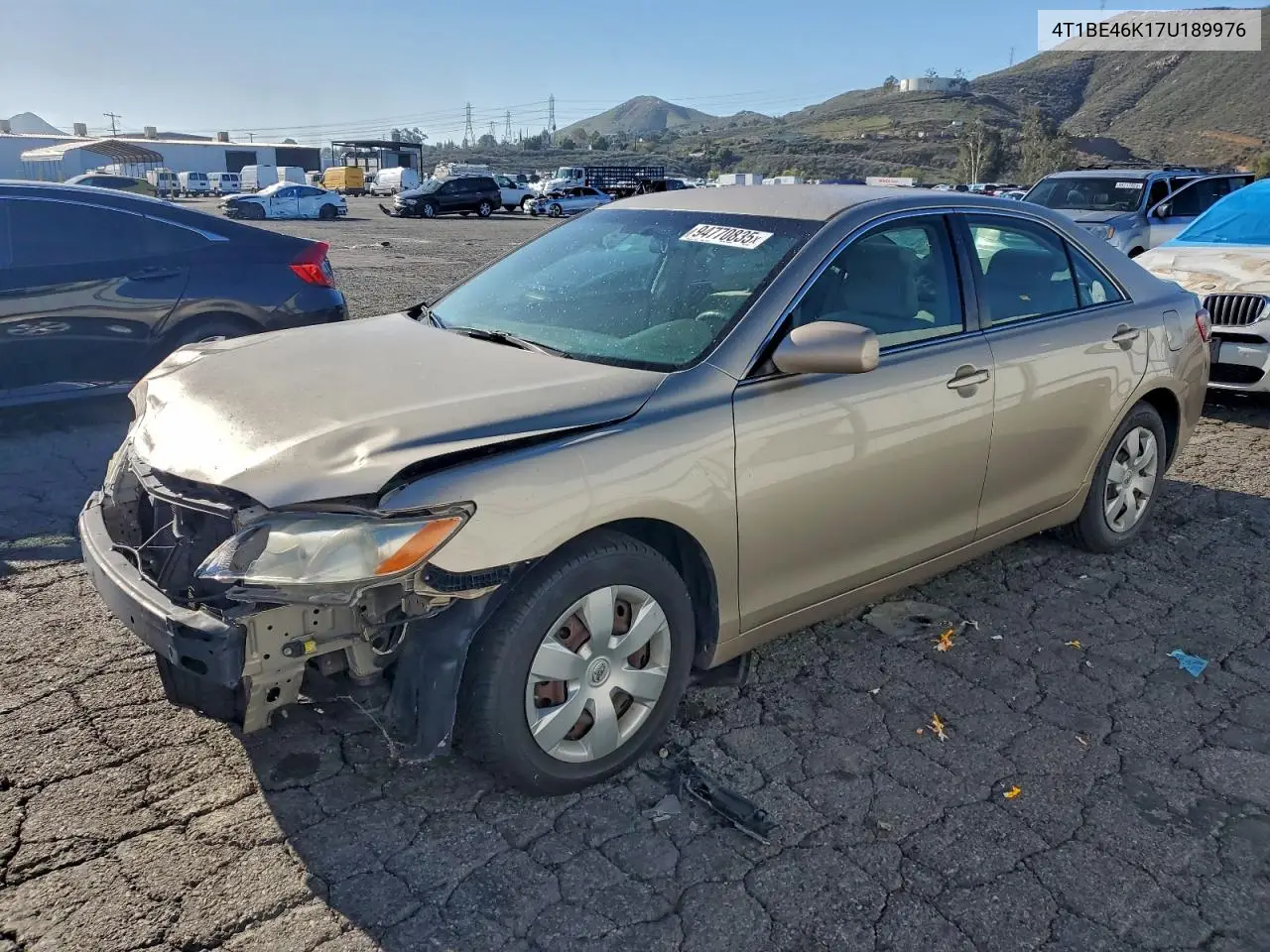 4T1BE46K17U189976 2007 Toyota Camry Ce