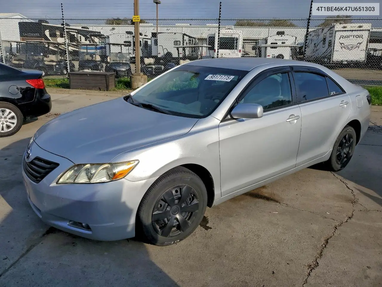 4T1BE46K47U651303 2007 Toyota Camry Ce