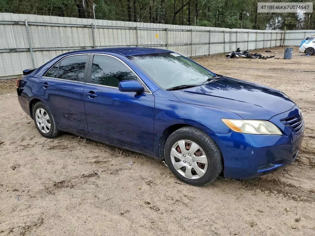 4T1BE46K67U074547 2007 Toyota Camry Ce