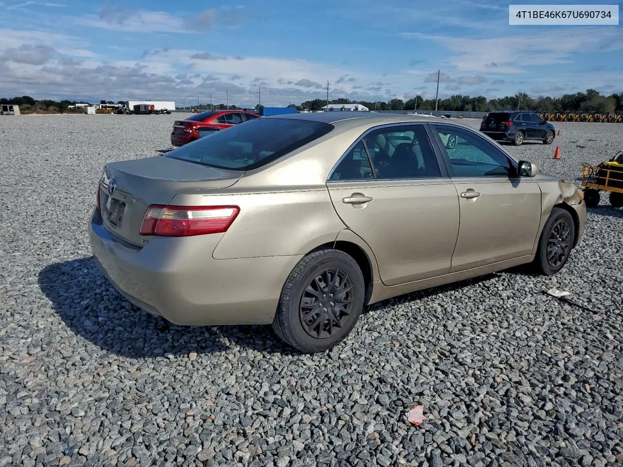 4T1BE46K67U690734 2007 Toyota Camry Ce