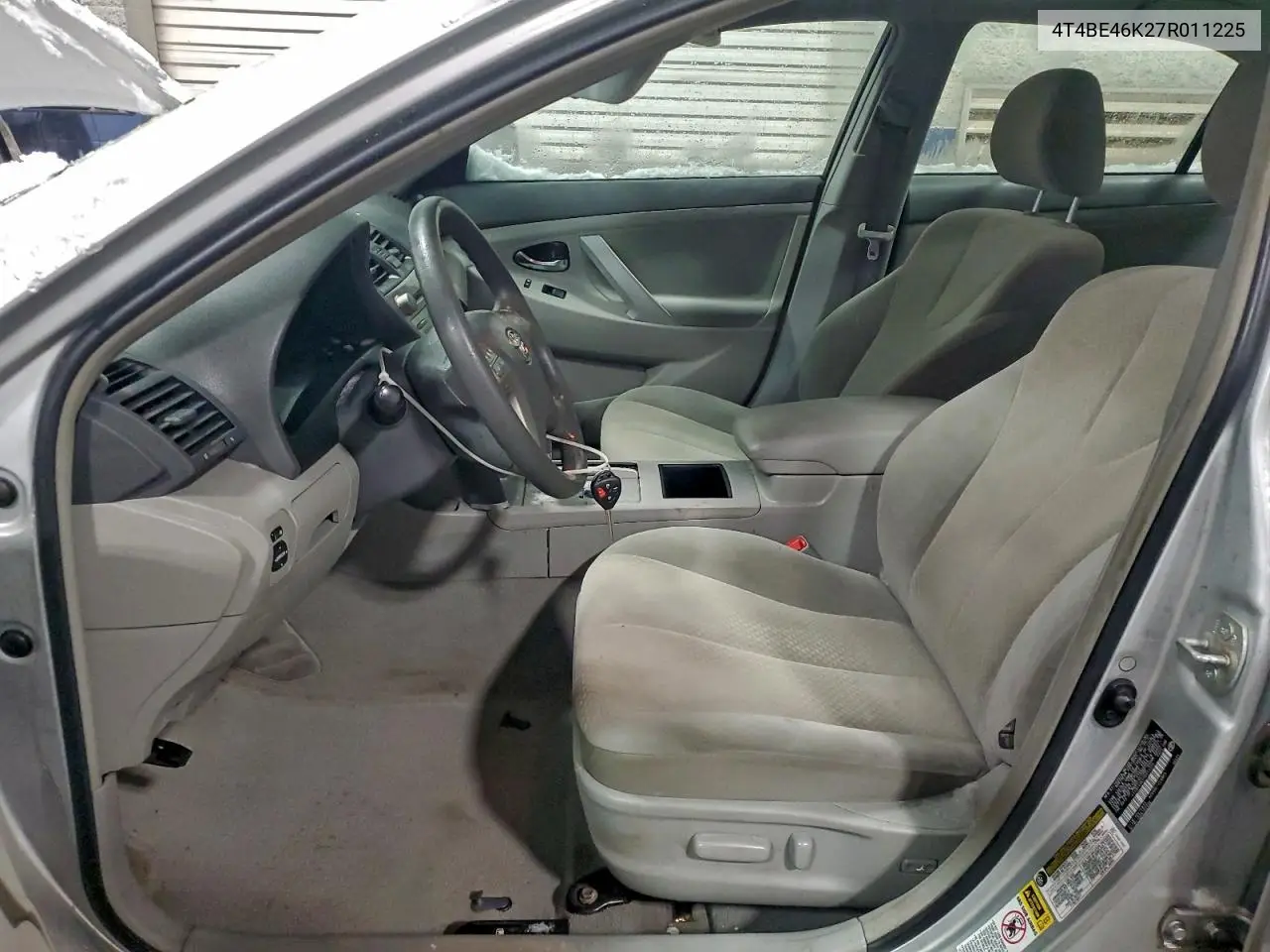 4T4BE46K27R011225 2007 Toyota Camry Ce