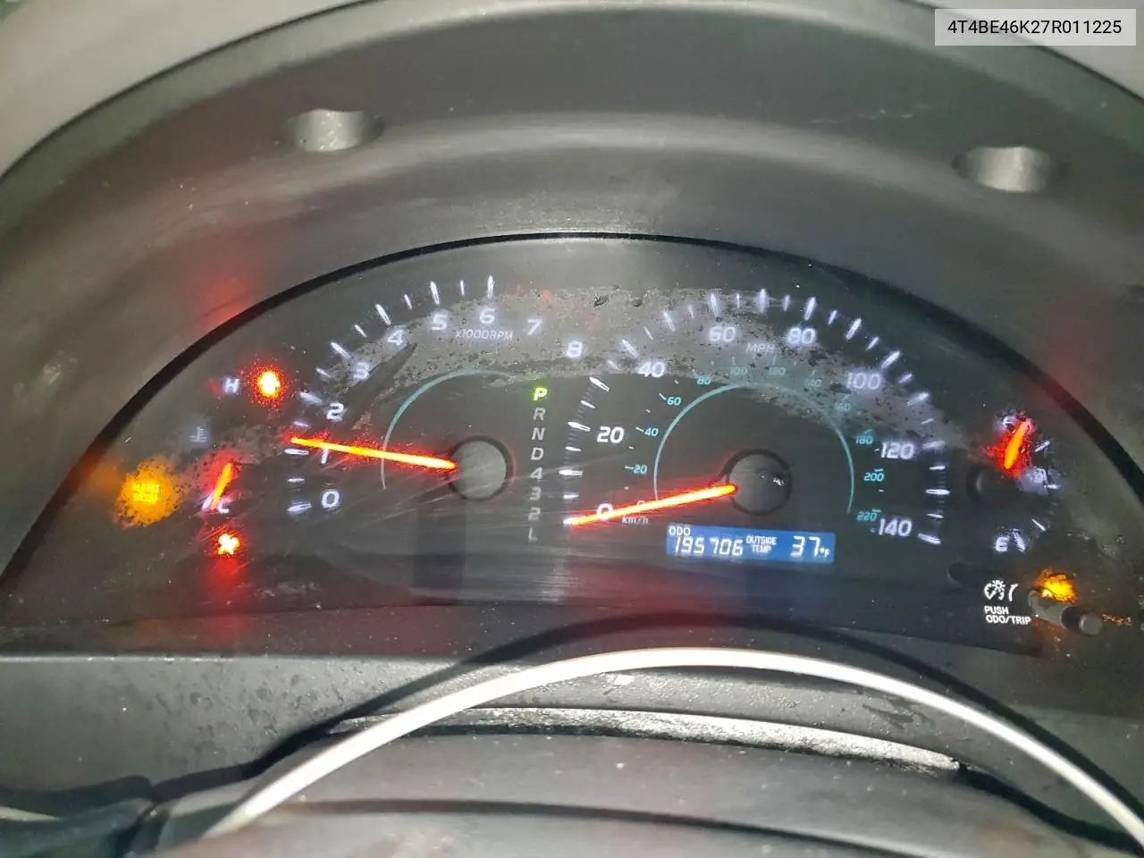 4T4BE46K27R011225 2007 Toyota Camry Ce