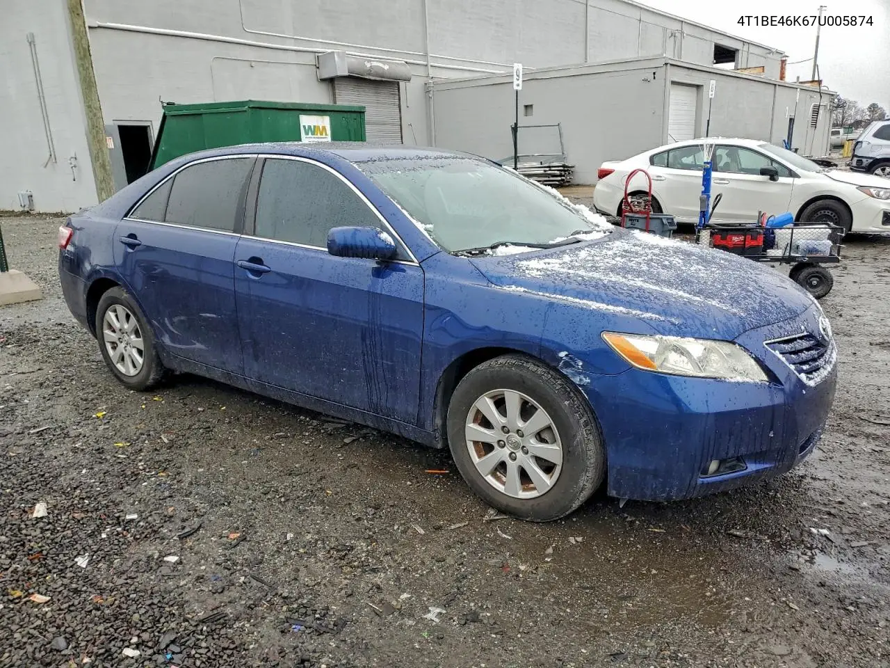 4T1BE46K67U005874 2007 Toyota Camry Ce