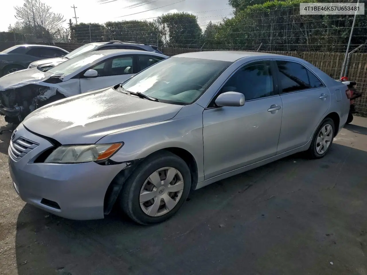 4T1BE46K57U653481 2007 Toyota Camry Ce