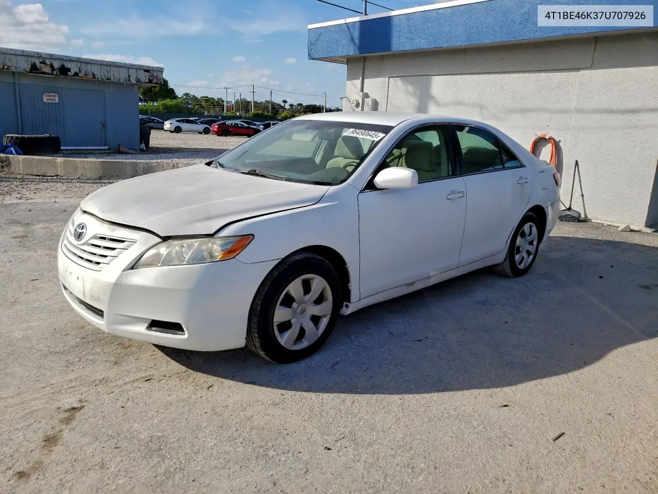 4T1BE46K37U707926 2007 Toyota Camry Ce