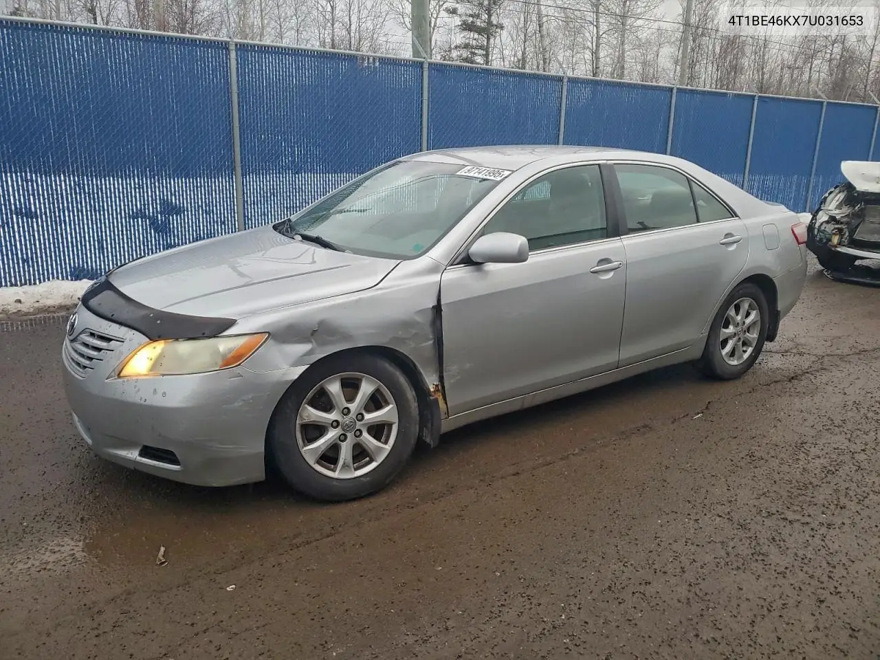 4T1BE46KX7U031653 2007 Toyota Camry Ce