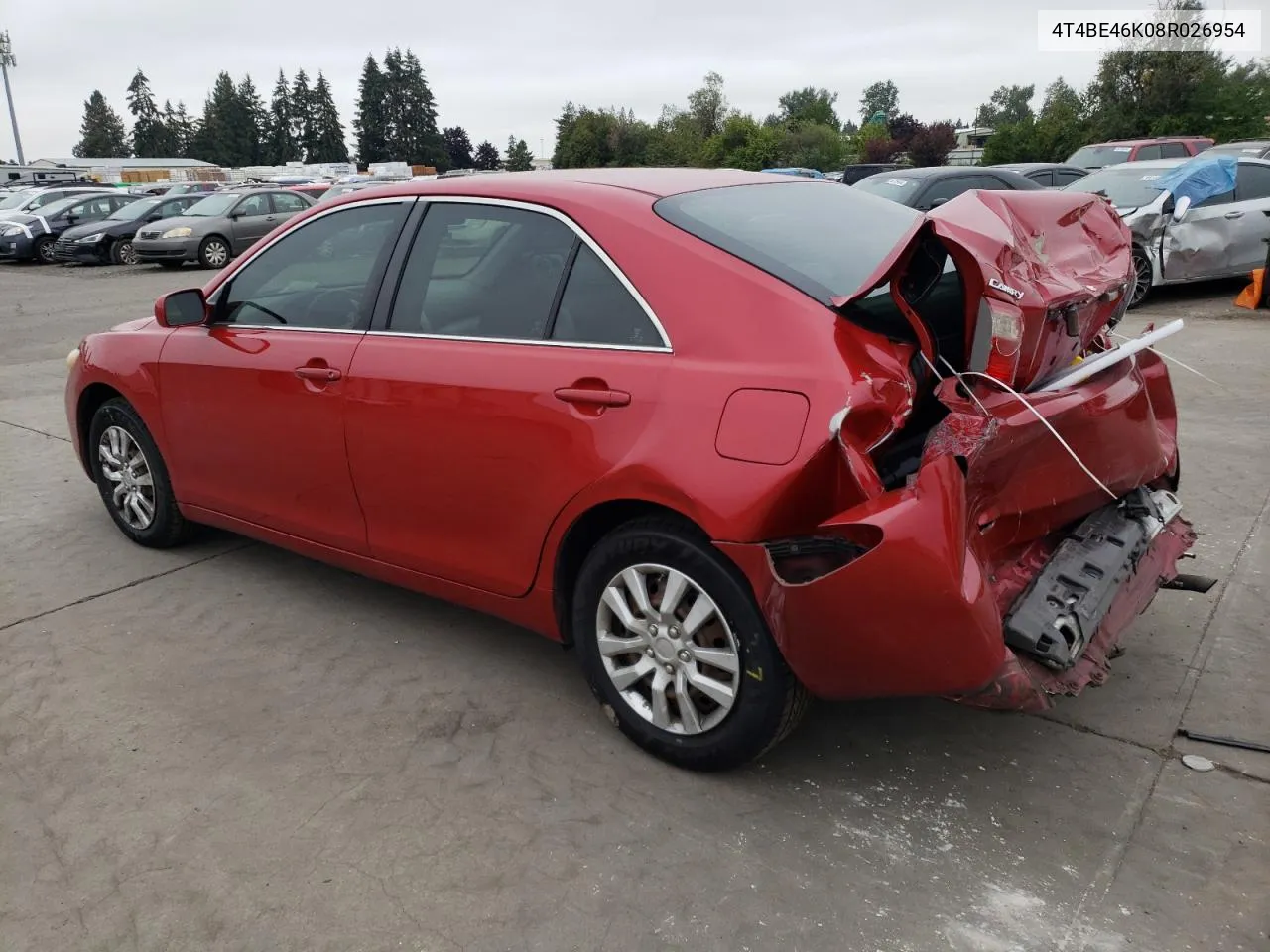 2008 Toyota Camry Ce VIN: 4T4BE46K08R026954 Lot: 65450114