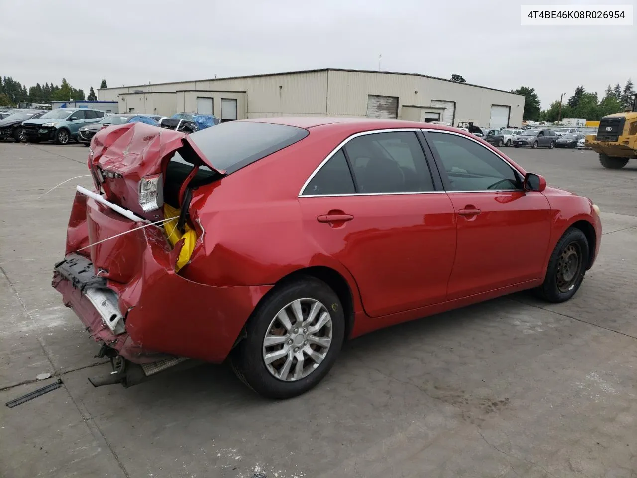 2008 Toyota Camry Ce VIN: 4T4BE46K08R026954 Lot: 65450114