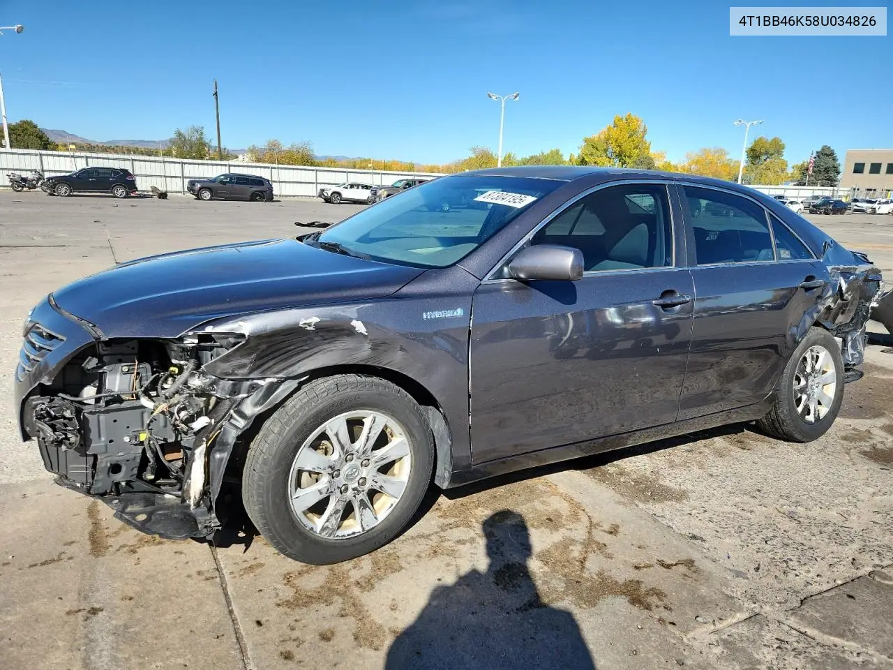 4T1BB46K58U034826 2008 Toyota Camry Hybrid